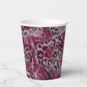 ヒョウ・タイガー・グレイ・マルーンが紙・カップを発見 紙コップ (裏面)