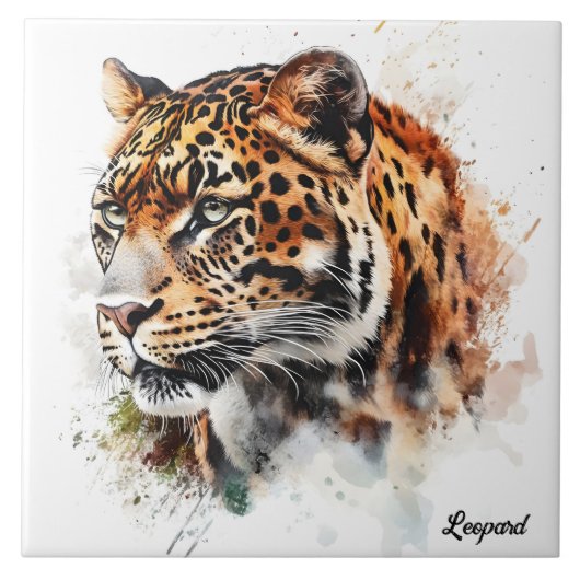 ヒョウ タイル (正面)