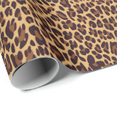ヒョウ、チーズアニマルプリント。 ラッピングペーパー (ロールコーナー)