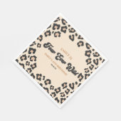 ヒョウ・チータフ4エバーワイルド4歳パーティー スタンダードランチョンナプキン (角)