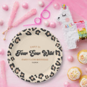 ヒョウ・チータフ4エバーワイルド4歳パーティー ペーパープレート (パーティー)