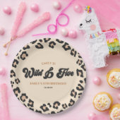 ヒョウ・チータワイルドと5歳の誕生日パーティー ペーパープレート (パーティー)