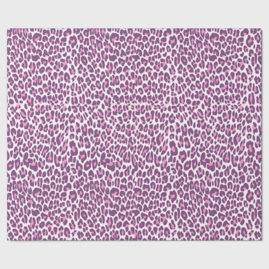 ヒョウ、チーターアニマルプリントライトピンク ラッピングペーパー (シーム)