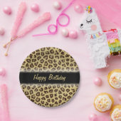 ヒョウ/チータープリントカスタムパーティー ペーパープレート (パーティー)