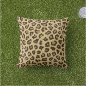 ヒョウ/チータープリント アウトドアクッション (芝生)
