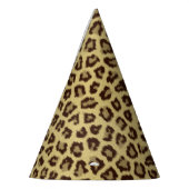 ヒョウ/チータープリント パーティーハット (左)