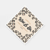 ヒョウ・チーターワイルドと6歳の誕生日パーティー スタンダードランチョンナプキン (角)