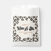 ヒョウ・チーターワイルドと6歳の誕生日パーティー フェイバーバッグ (正面)