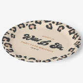 ヒョウ・チーターワイルドと6歳の誕生日パーティー ペーパープレート (アングル)