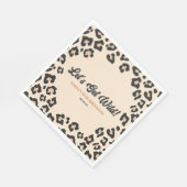 ヒョウ・チーター野生にしよう！誕生日パーティー スタンダードランチョンナプキン (角)