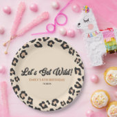 ヒョウ・チーター野生にしよう！誕生日パーティー ペーパープレート (パーティー)