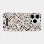 ヒョウ+チーター+野生動物の革風パターン iPhoneケース (裏面横)