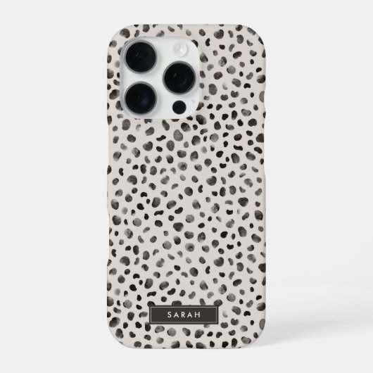 ヒョウ+チーター+野生動物の革風パターン iPhoneケース (裏面)