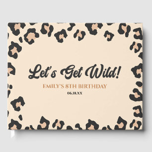 ヒョウ・チーター Let's Get Wild! 誕生日パーティー ゲストブック