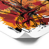 ヒョウ・バタフライ・ポスター ポスター (角)