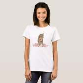 ヒョウ、ヒョウバラ、ヒョウ花Tシャツ Tシャツ (正面フル)