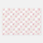 ヒョウ・ピンクボウ誕生日 ラッピングペーパーシート (正面3)