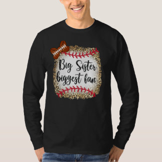 ヒョウ・フットボール姉最大ファンゲームデーT Tシャツ