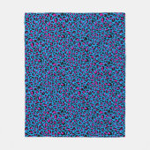 ヒョウ フリースブランケット (正面)