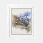 ヒョウ フリースブランケット (正面)