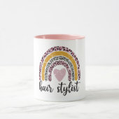 ヒョウ・ボホ・ヘアスタイリスト マグカップ (中央)