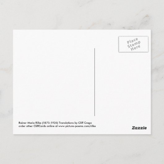 ヒョウ ポストカード (裏面)