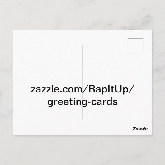 ヒョウ ポストカード (裏面)