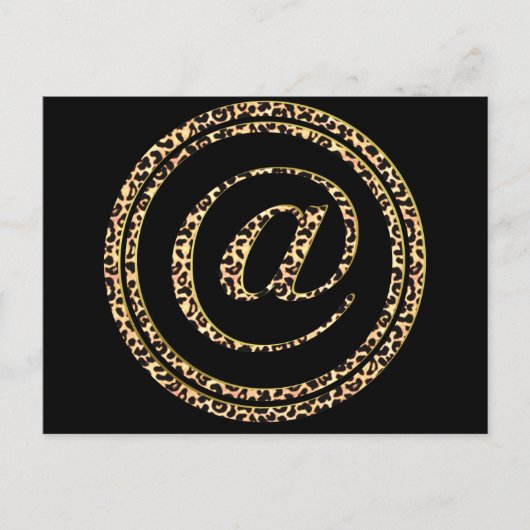 ヒョウ@ ポストカード (正面)