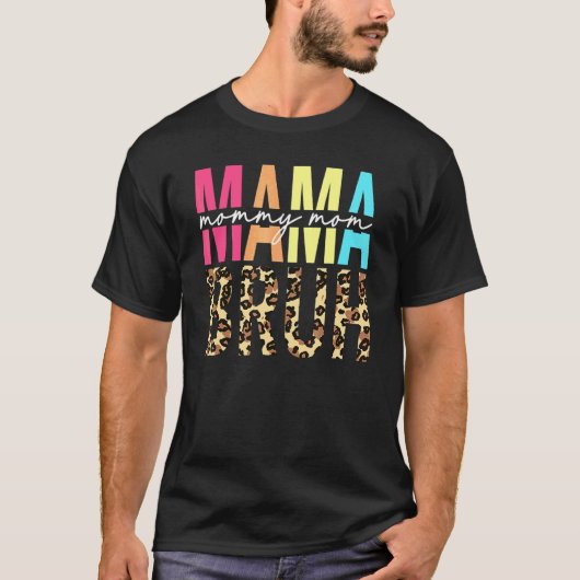 ヒョウ ママ 母の日 息子を持つ母の人生 2022 Tシャツ (正面)