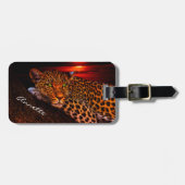 ヒョウ ラゲッジタグ (正面横)