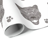 ヒョウ ラッピングペーパー (ロールコーナー)