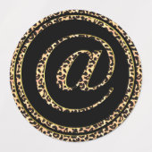 ヒョウ@ ラベル (デザイン1)