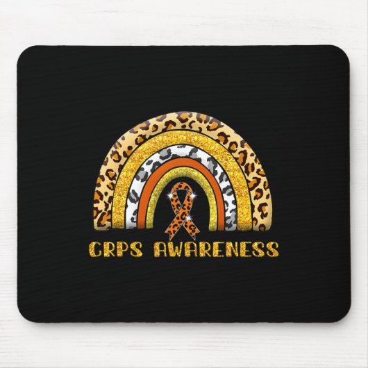 ヒョウ レインボー CRPS 戦士  マウスパッド (正面)