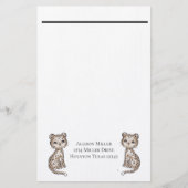 ヒョウ 便箋 (正面)