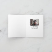 ヒョウ、口紅、姿勢ユーモアのある カード (内部)