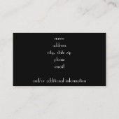 ヒョウ 名刺 (裏面)