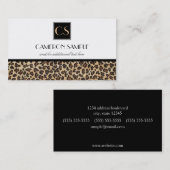 ヒョウ 名刺 (正面/裏面)