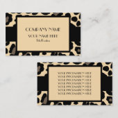 ヒョウ 名刺 (正面/裏面)