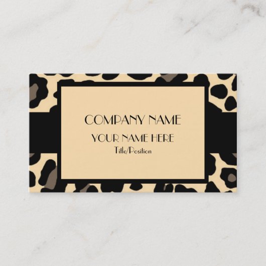 ヒョウ 名刺 (正面)