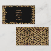 ヒョウ 名刺 (正面/裏面)