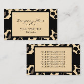 ヒョウ 名刺 (正面/裏面)