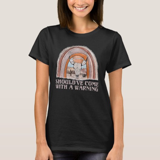 ヒョウ 牛 雄牛 ドクロ 戦争と共に来るべきだった Tシャツ (正面)