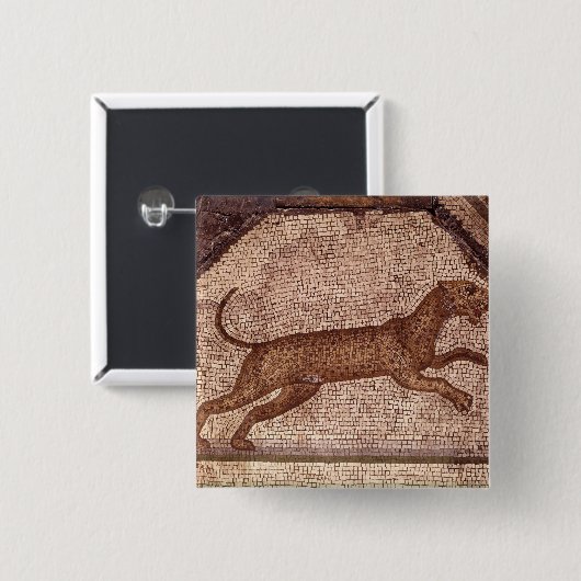 ヒョウ 缶バッジ (正面&裏面)