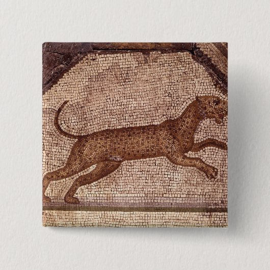 ヒョウ 缶バッジ (正面)