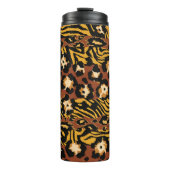 ヒョウ、虎の皮、野生のパターン。 タンブラー (正面)