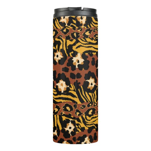 ヒョウ、虎の皮、野生のパターン。 タンブラー (裏面)