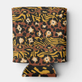 ヒョウ、虎の皮、野生のパターン。 缶クーラー (裏面)