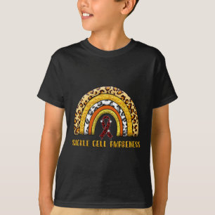 ヒョウ 虹 鎌状赤血球 戦士 Tシャツ