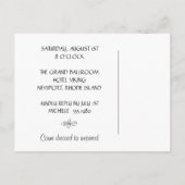 ヒョウ；誕生日の招待 インビテーションポストカード (裏面)