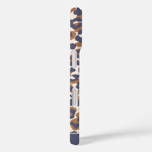 ヒョウ – 青と茶色 –  Case-Mate iPhoneケース (裏面 / 右)